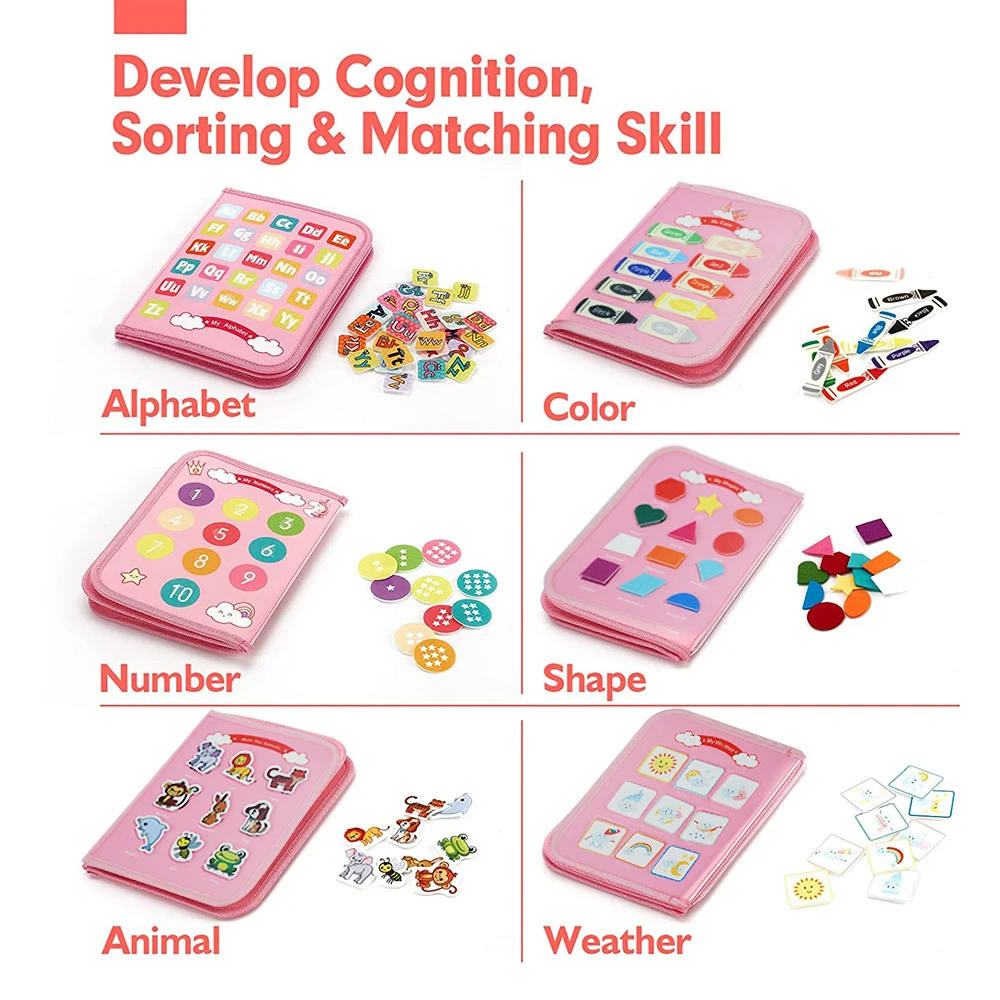 Montessori Busy Board for Ages 3-6 - Sensory Educational Toy for Early Learning & Fine Motor Skills Development