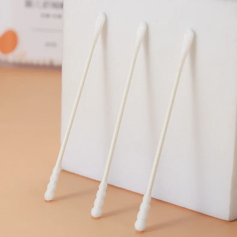 Sticks Cotton 400PCS Organic Baby Cotton Swabs Paper Buds for Baby Ear Nose Clean Ultra Safe Hypo-allergenic Biodegradable