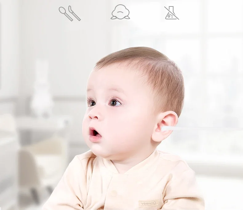 Sticks Cotton 400PCS Organic Baby Cotton Swabs Paper Buds for Baby Ear Nose Clean Ultra Safe Hypo-allergenic Biodegradable