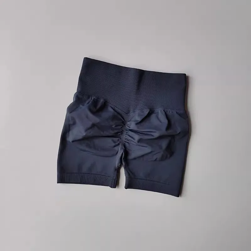 Summer Women's Yoga Shorts High Waist Breathable Fitness Shorts Lift Sports Running Shorts Cycling Push-Up Workout Gym Shorts