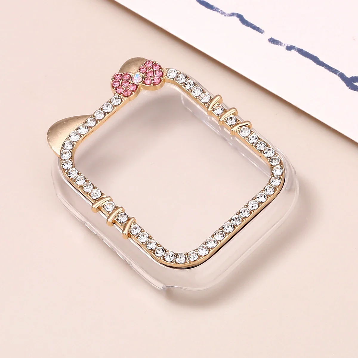 Protective Case for Apple Watch Case 9/8/7 41 46mm 45mm Bling Rhinestone Bumper Frame Cover iWatch Series 10/6/5/4 SE 40mm 44mm