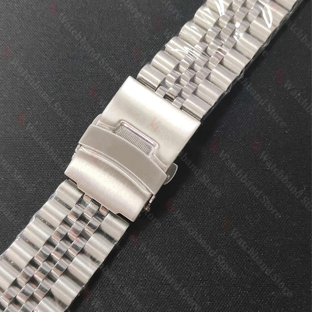 18mm 19mm 20mm 21mm 22mm 24mm Solid Stainless Steel Strap for Seiko SKX for Jubilee Bracelet Curved End Men Watch Accessories
