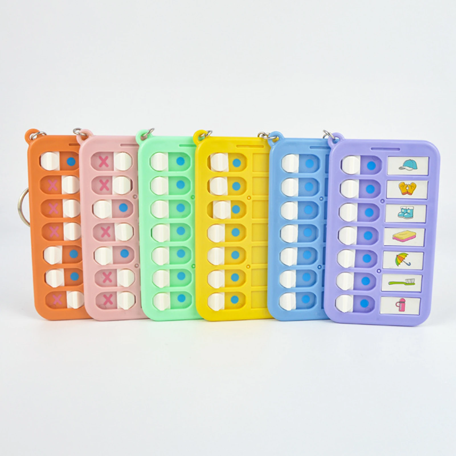 Children's Self-discipline Punch Key Chain Memo Board Daily Plan Punch Housework Chart Multifunctional Time Management Table