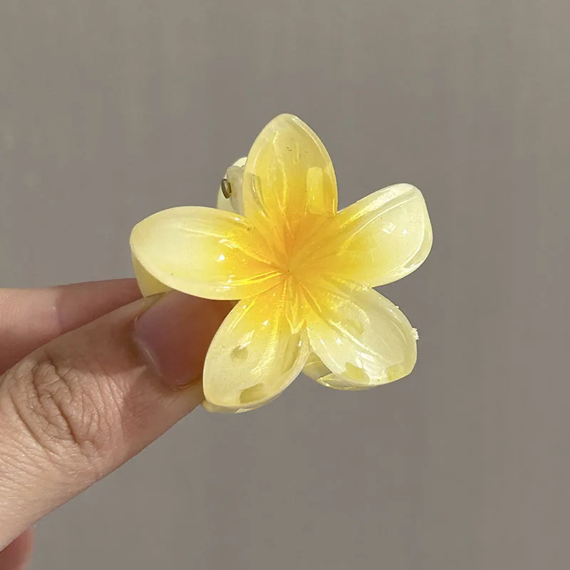 4cm Small Gradient Flower Hair Clips New Sweet Flower Side Barrettes Crab Hairpins Baby Headwear For Women Hair Accessories Gift