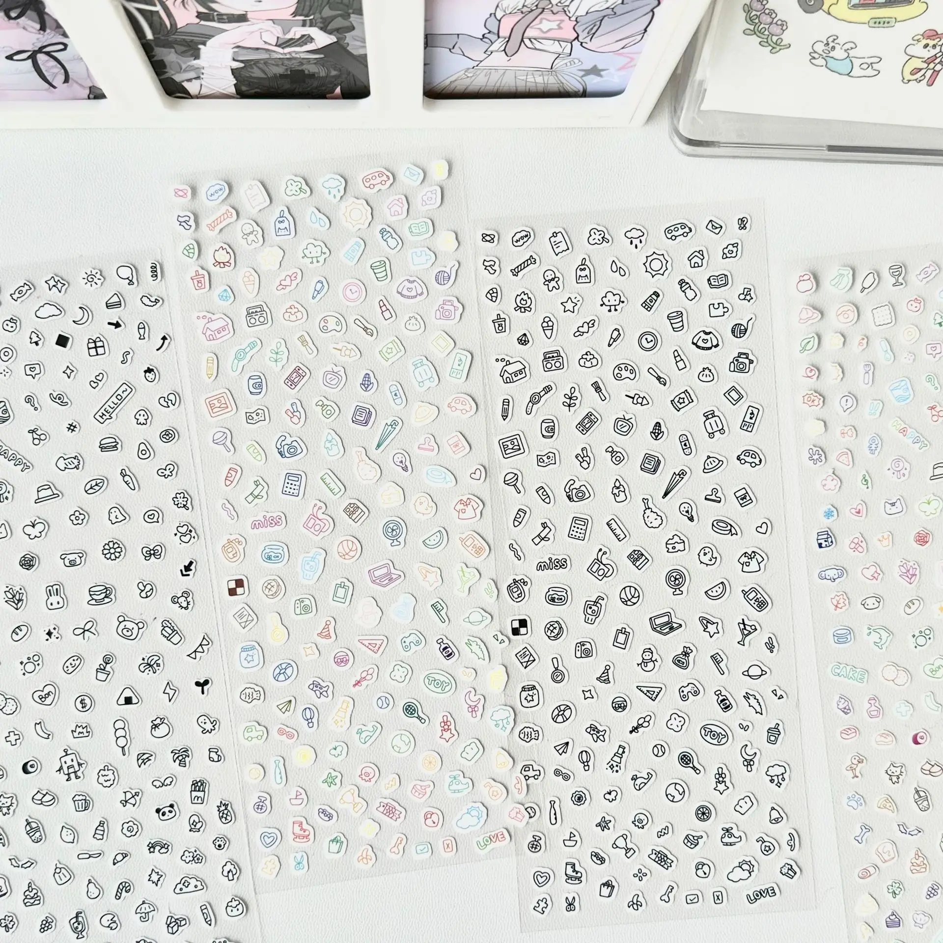 Cute Cartoon Little Pattern Deco Sticker Hand Account Star Card Photo Album Planner Scrapbook Notebook Diary Decorative Stickers