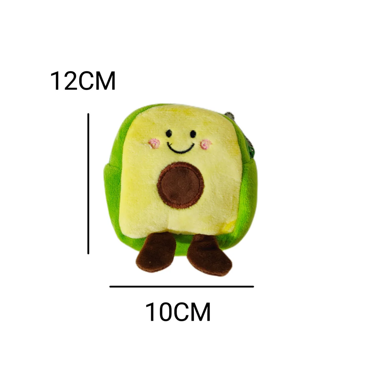 Cute Fruit Avocado Shaped Coin Purse Headphones USB Cable Lipstick Storage Bag Pendant Key Chain Party Gifts