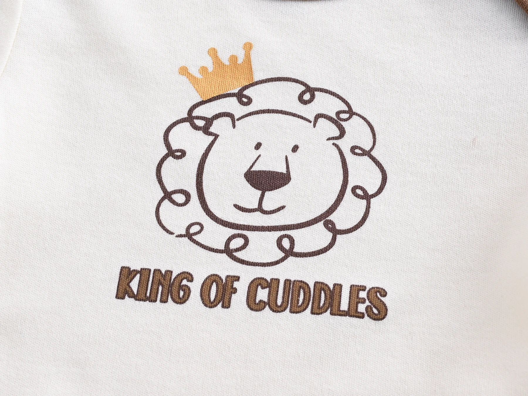 Kavkas 3 Pcs/lot Baby Boy Bodysuit 100% Cotton Lion Print 3M 6M 9M 12M Newborn Girls Clothes Summer Body Clothing