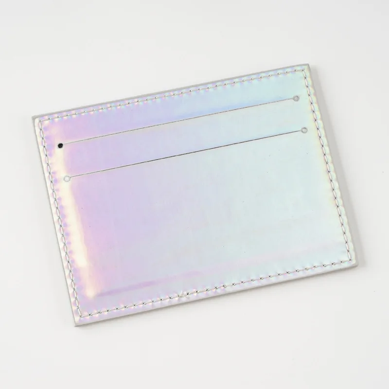 Women Men Thin Card Holder Wallet Laser Multi-Card Holder Case Pu Leather Credit Card Money Coin Holder Purse Bag