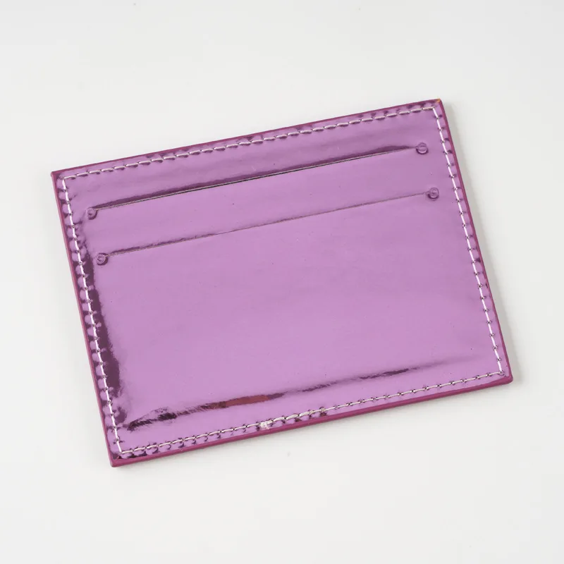 Women Men Thin Card Holder Wallet Laser Multi-Card Holder Case Pu Leather Credit Card Money Coin Holder Purse Bag