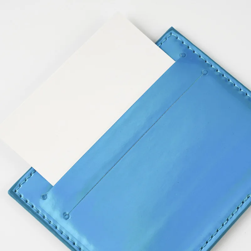 Women Men Thin Card Holder Wallet Laser Multi-Card Holder Case Pu Leather Credit Card Money Coin Holder Purse Bag