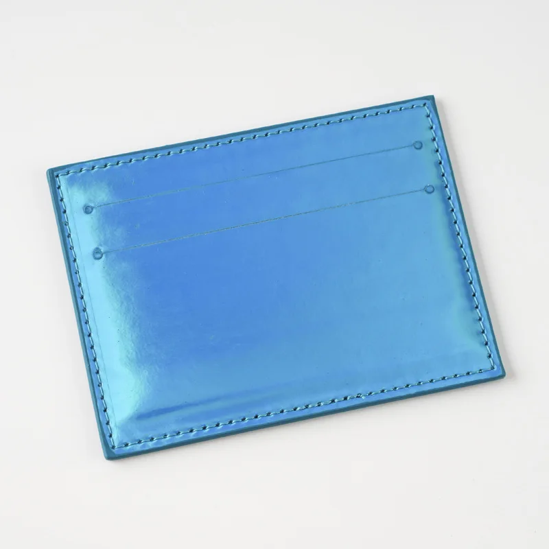 Women Men Thin Card Holder Wallet Laser Multi-Card Holder Case Pu Leather Credit Card Money Coin Holder Purse Bag