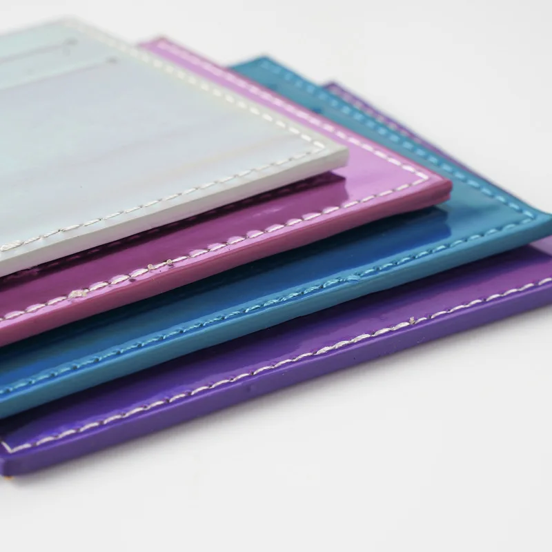 Women Men Thin Card Holder Wallet Laser Multi-Card Holder Case Pu Leather Credit Card Money Coin Holder Purse Bag