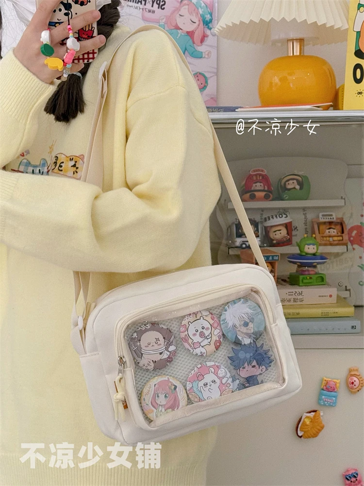 New Japanese JK Crossbody Bags Ulzzang Women Shoulder Bag Small Cute Lolita Itabag Girls Display Plate Kawaii Ita Bag