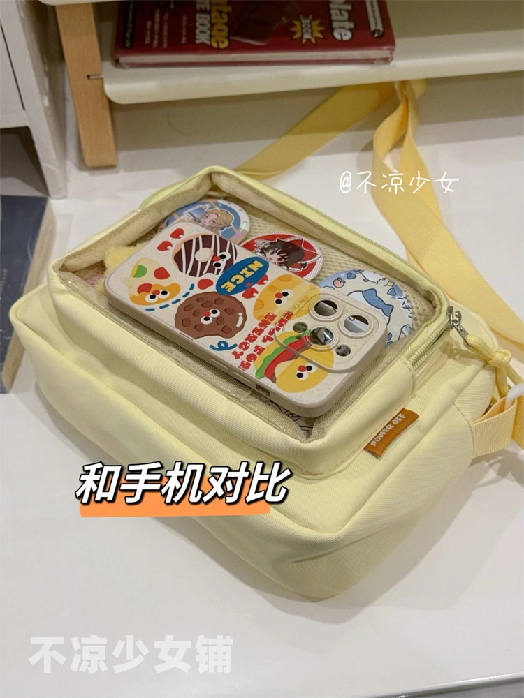 New Japanese JK Crossbody Bags Ulzzang Women Shoulder Bag Small Cute Lolita Itabag Girls Display Plate Kawaii Ita Bag