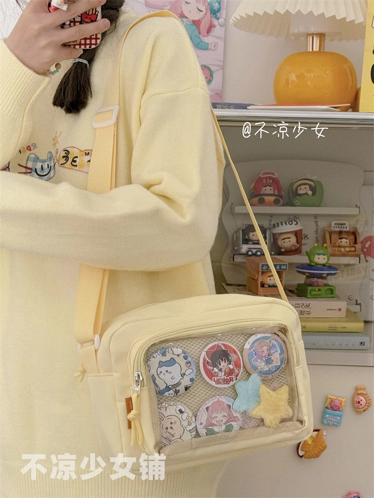New Japanese JK Crossbody Bags Ulzzang Women Shoulder Bag Small Cute Lolita Itabag Girls Display Plate Kawaii Ita Bag