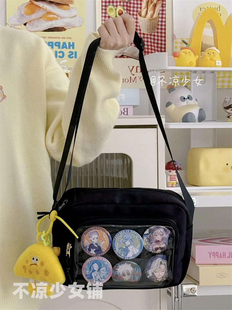New Japanese JK Crossbody Bags Ulzzang Women Shoulder Bag Small Cute Lolita Itabag Girls Display Plate Kawaii Ita Bag