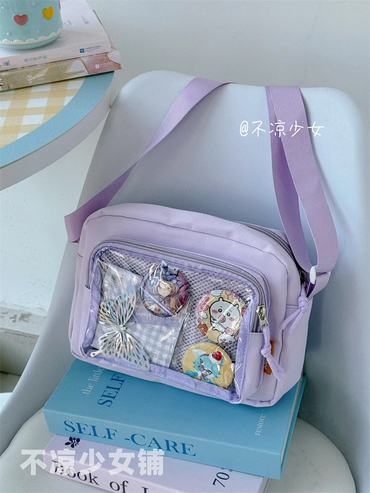 New Japanese JK Crossbody Bags Ulzzang Women Shoulder Bag Small Cute Lolita Itabag Girls Display Plate Kawaii Ita Bag