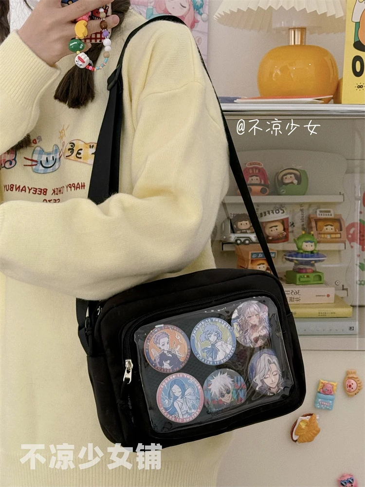 New Japanese JK Crossbody Bags Ulzzang Women Shoulder Bag Small Cute Lolita Itabag Girls Display Plate Kawaii Ita Bag