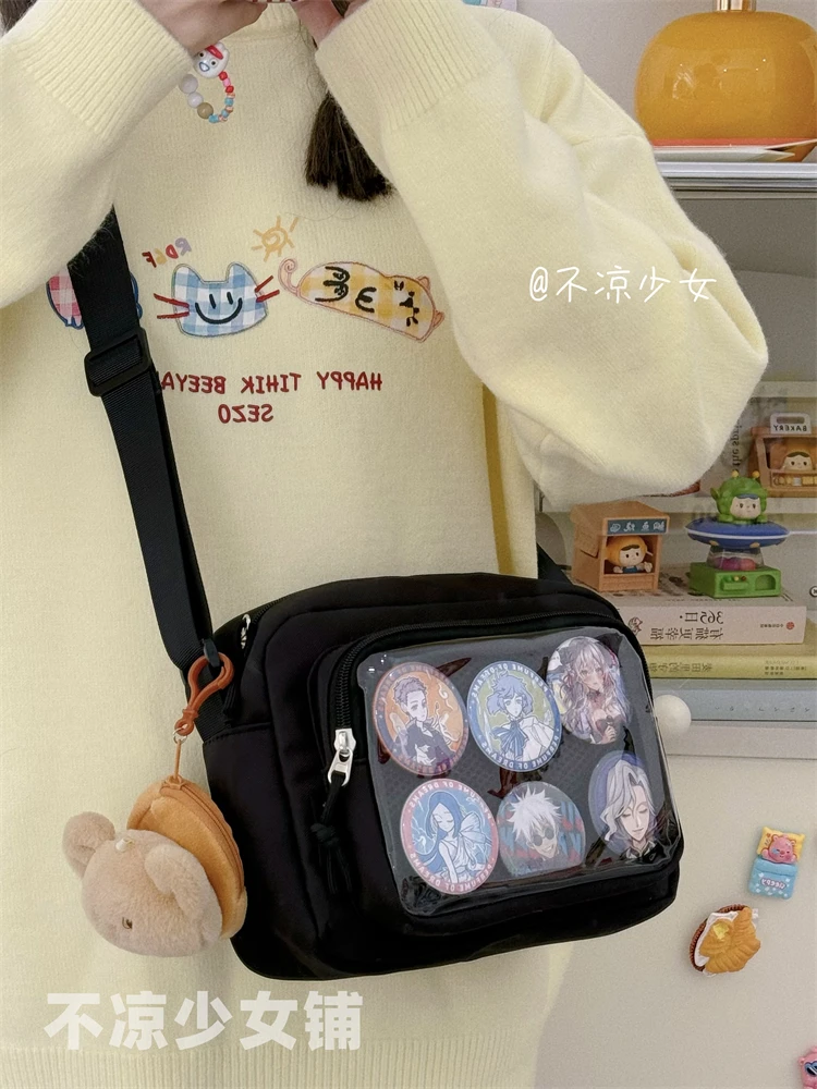 New Japanese JK Crossbody Bags Ulzzang Women Shoulder Bag Small Cute Lolita Itabag Girls Display Plate Kawaii Ita Bag