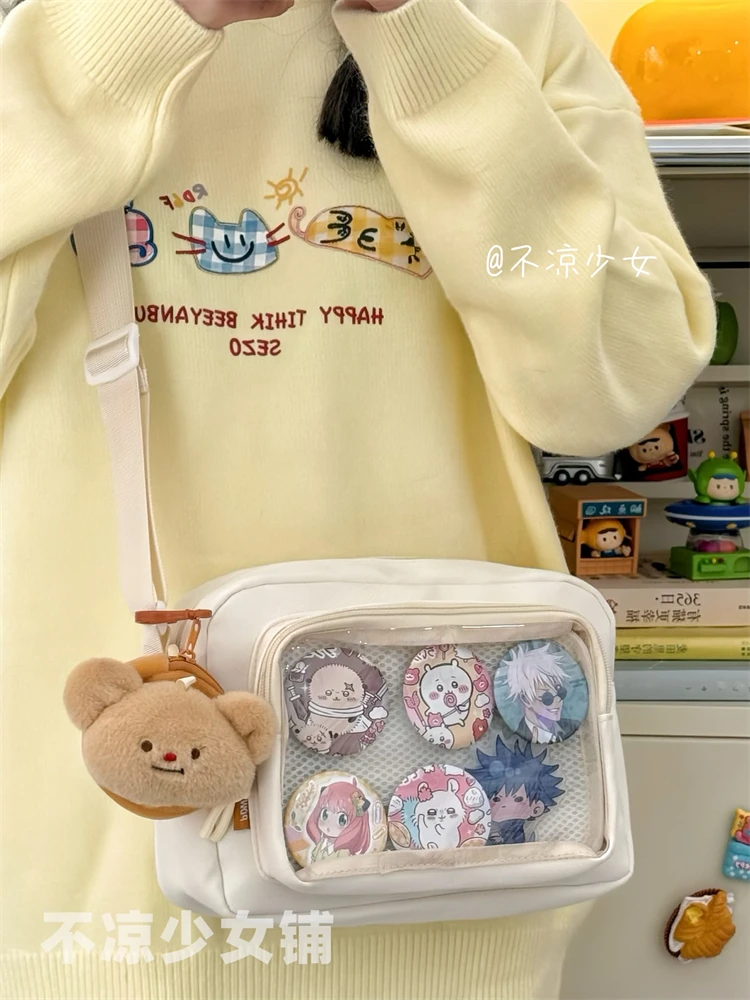 New Japanese JK Crossbody Bags Ulzzang Women Shoulder Bag Small Cute Lolita Itabag Girls Display Plate Kawaii Ita Bag