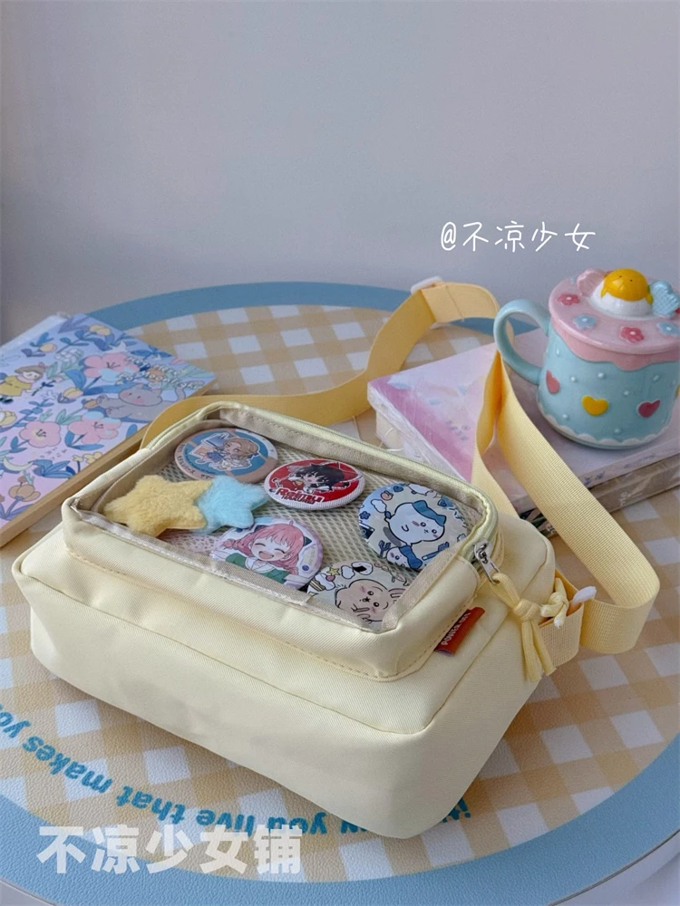 New Japanese JK Crossbody Bags Ulzzang Women Shoulder Bag Small Cute Lolita Itabag Girls Display Plate Kawaii Ita Bag