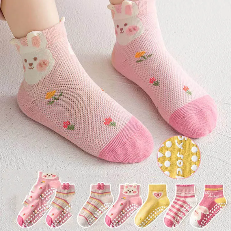 5 Pairs/Set Children Boys Anti-slipping Socks Toddler Boys Indoor Floor Socks Kid Boys Playground Non-slip Socks Baby Socks Pack