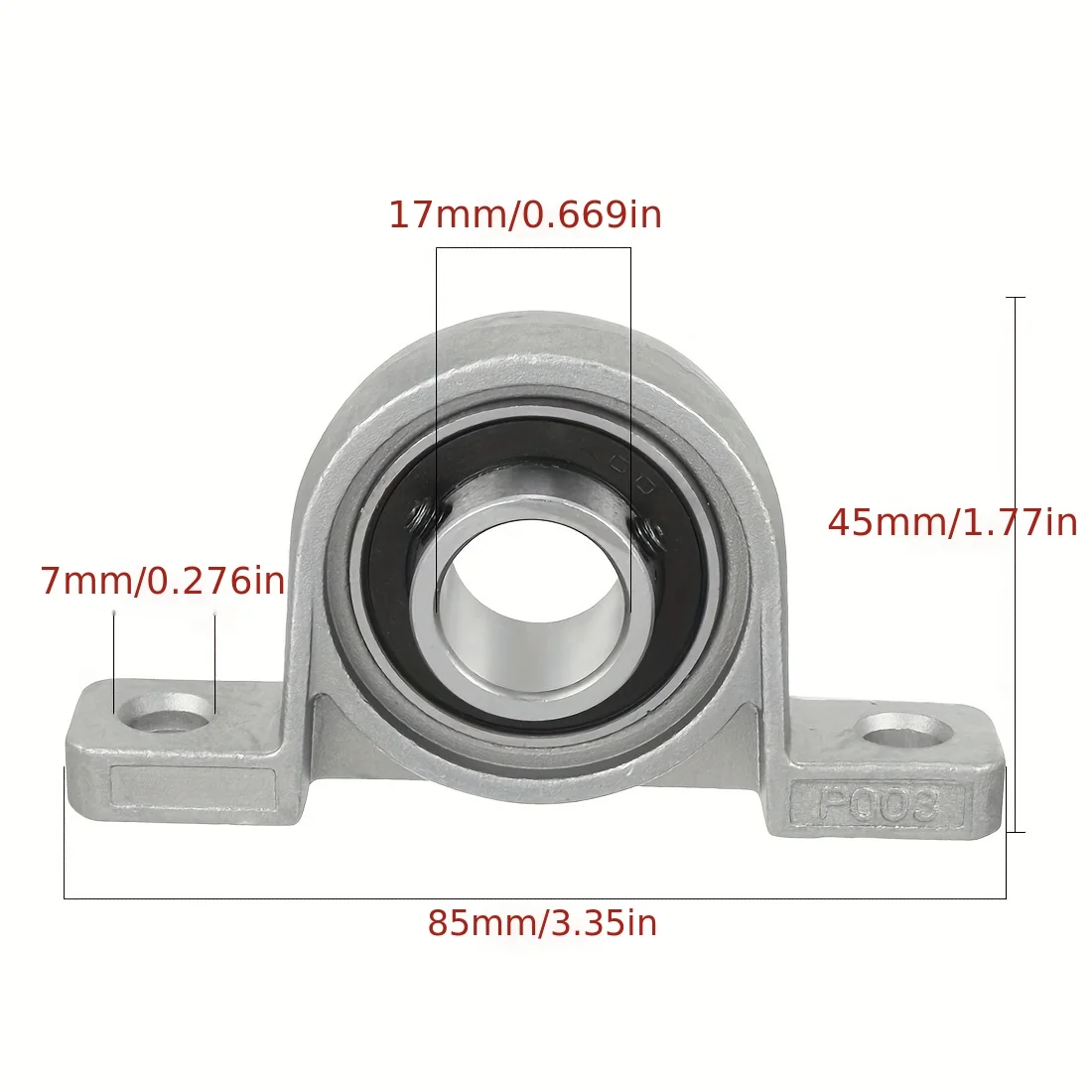 1pcs Zinc Alloy Diameter 8 10 12 35 mm Bore Ball Bearing Pillow Block Mounted Support Kfl08 Kfl000 Kfl001 Kp08 Kp000 Kp001 Kp002