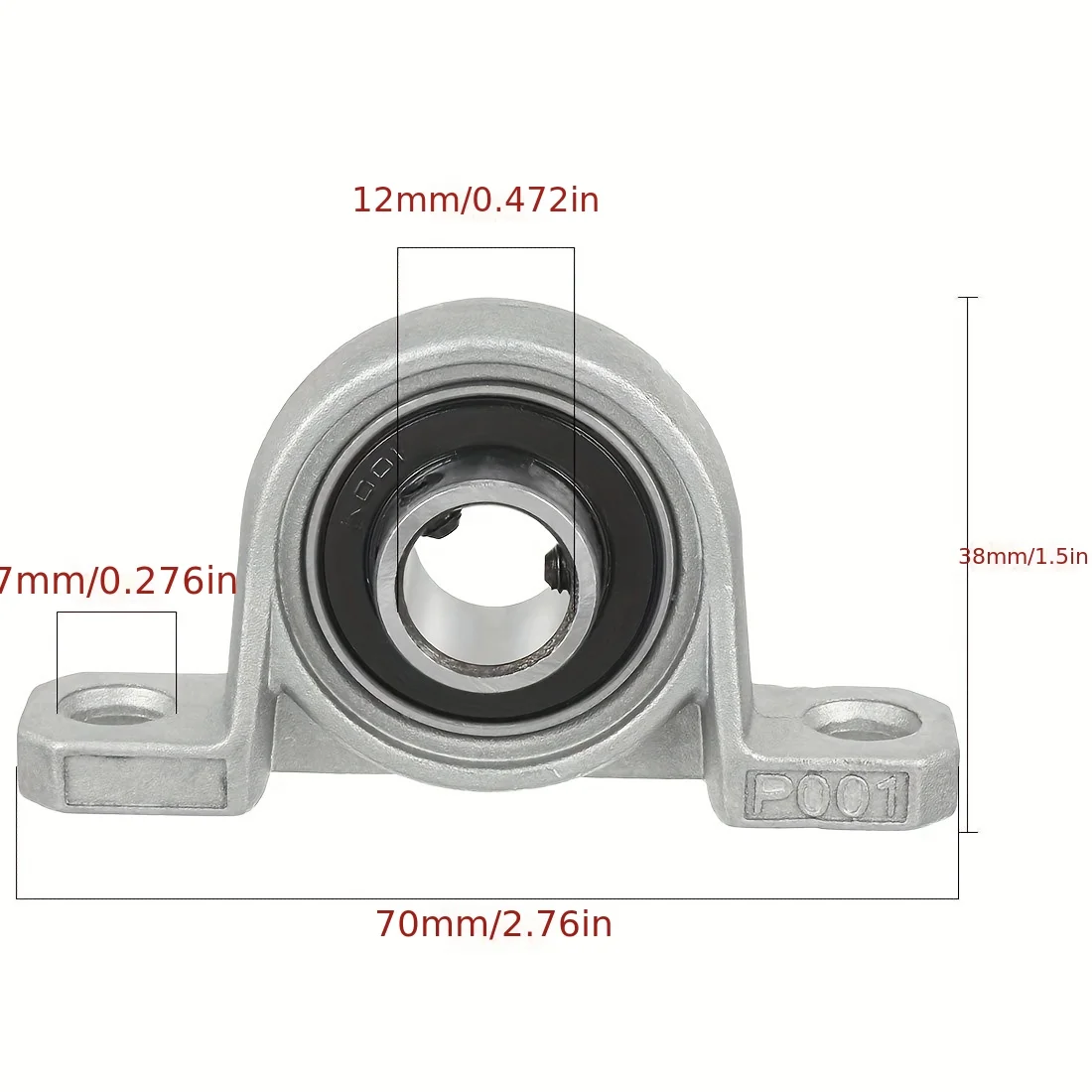 1pcs Zinc Alloy Diameter 8 10 12 35 mm Bore Ball Bearing Pillow Block Mounted Support Kfl08 Kfl000 Kfl001 Kp08 Kp000 Kp001 Kp002