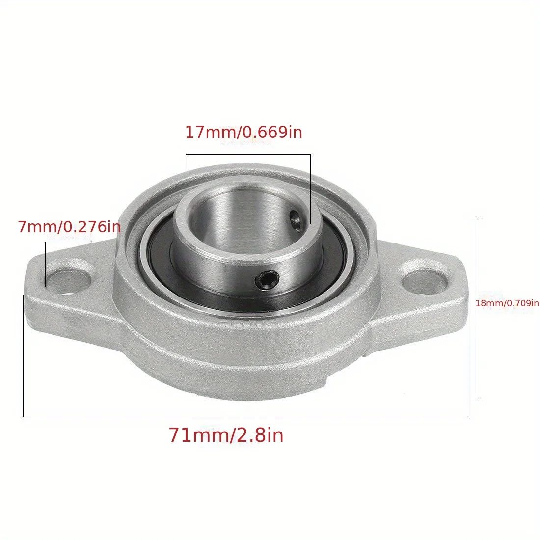 1pcs Zinc Alloy Diameter 8 10 12 35 mm Bore Ball Bearing Pillow Block Mounted Support Kfl08 Kfl000 Kfl001 Kp08 Kp000 Kp001 Kp002