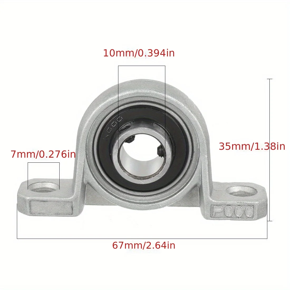 1pcs Zinc Alloy Diameter 8 10 12 35 mm Bore Ball Bearing Pillow Block Mounted Support Kfl08 Kfl000 Kfl001 Kp08 Kp000 Kp001 Kp002