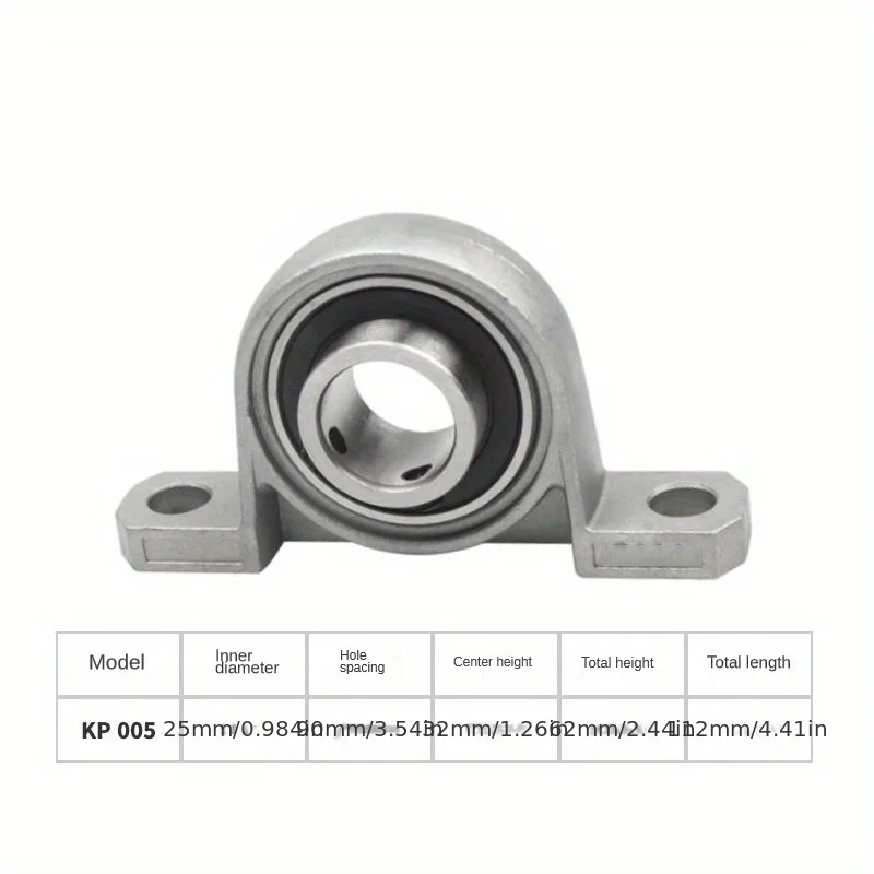 1pcs Zinc Alloy Diameter 8 10 12 35 mm Bore Ball Bearing Pillow Block Mounted Support Kfl08 Kfl000 Kfl001 Kp08 Kp000 Kp001 Kp002