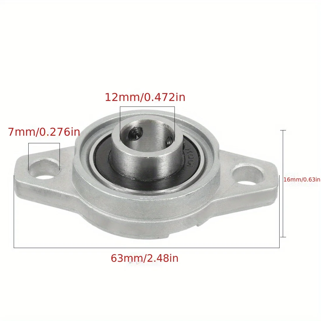 1pcs Zinc Alloy Diameter 8 10 12 35 mm Bore Ball Bearing Pillow Block Mounted Support Kfl08 Kfl000 Kfl001 Kp08 Kp000 Kp001 Kp002