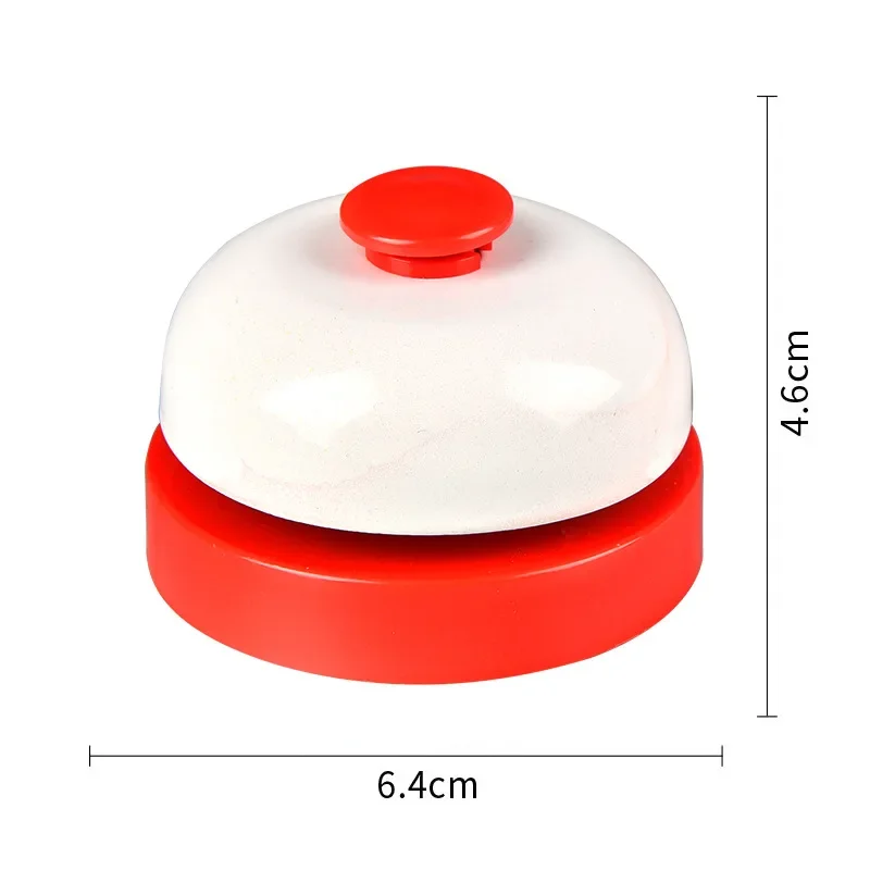 New Metal Hand Bell Delicate Durable Hand Clapping Bell Hand Pressing Service Bell Table Game Toy Accessories