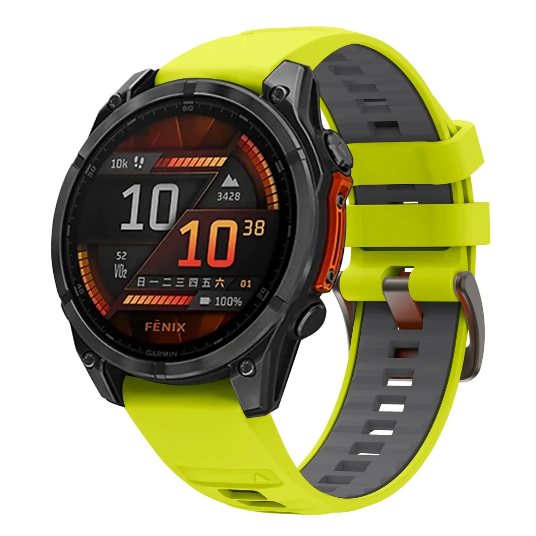 QuickFit 22mm 26mm Silicone Strap For Garmin Fenix 9 Pro 8 7 7X 7Pro 6X 6 5 5X/Epix 2 47mm 51mm Breathable Bracelet Watch Band