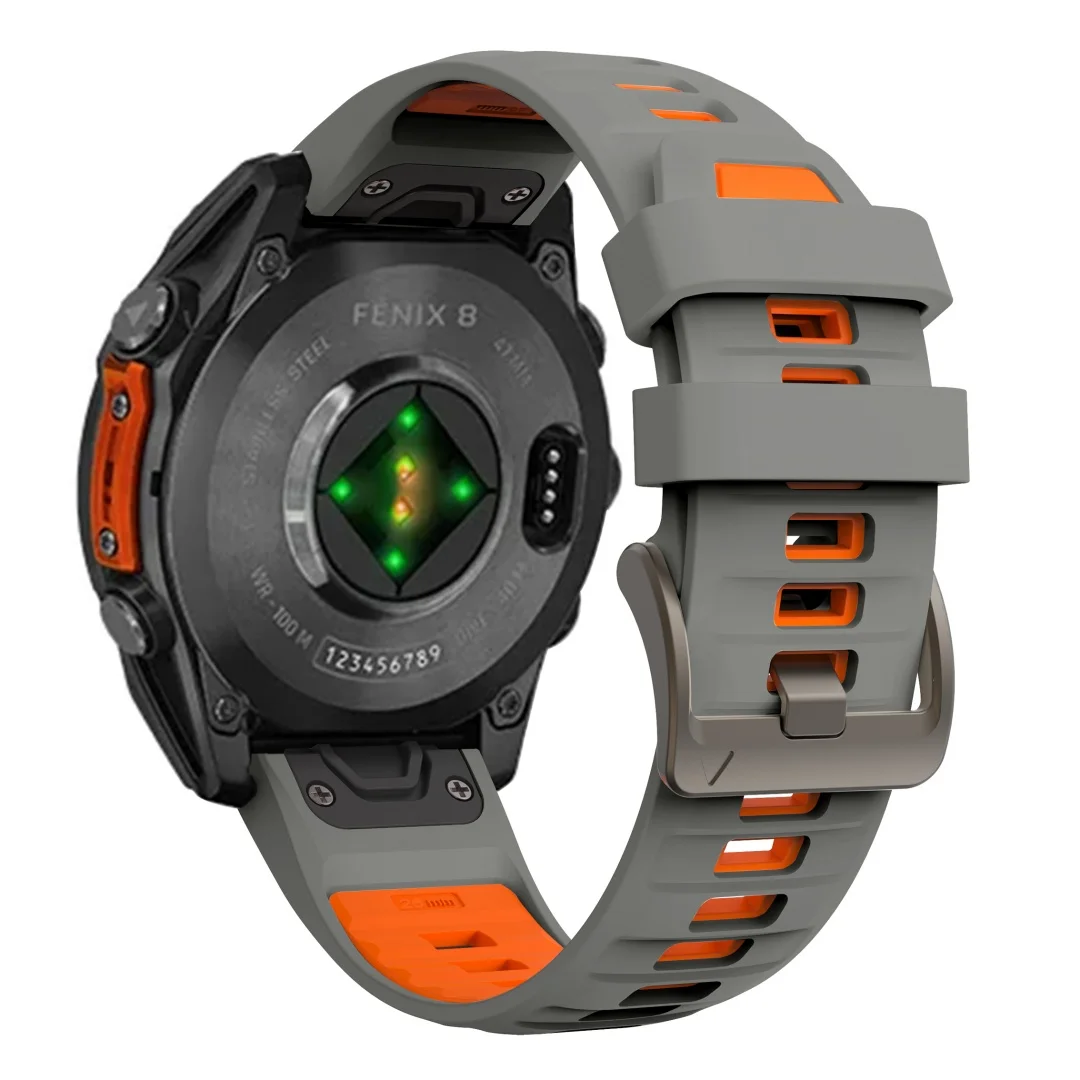 QuickFit 22mm 26mm Silicone Strap For Garmin Fenix 9 Pro 8 7 7X 7Pro 6X 6 5 5X/Epix 2 47mm 51mm Breathable Bracelet Watch Band