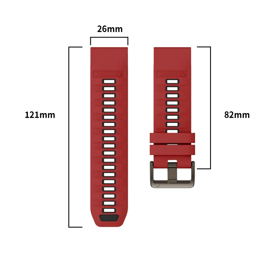 QuickFit 22mm 26mm Silicone Strap For Garmin Fenix 9 Pro 8 7 7X 7Pro 6X 6 5 5X/Epix 2 47mm 51mm Breathable Bracelet Watch Band