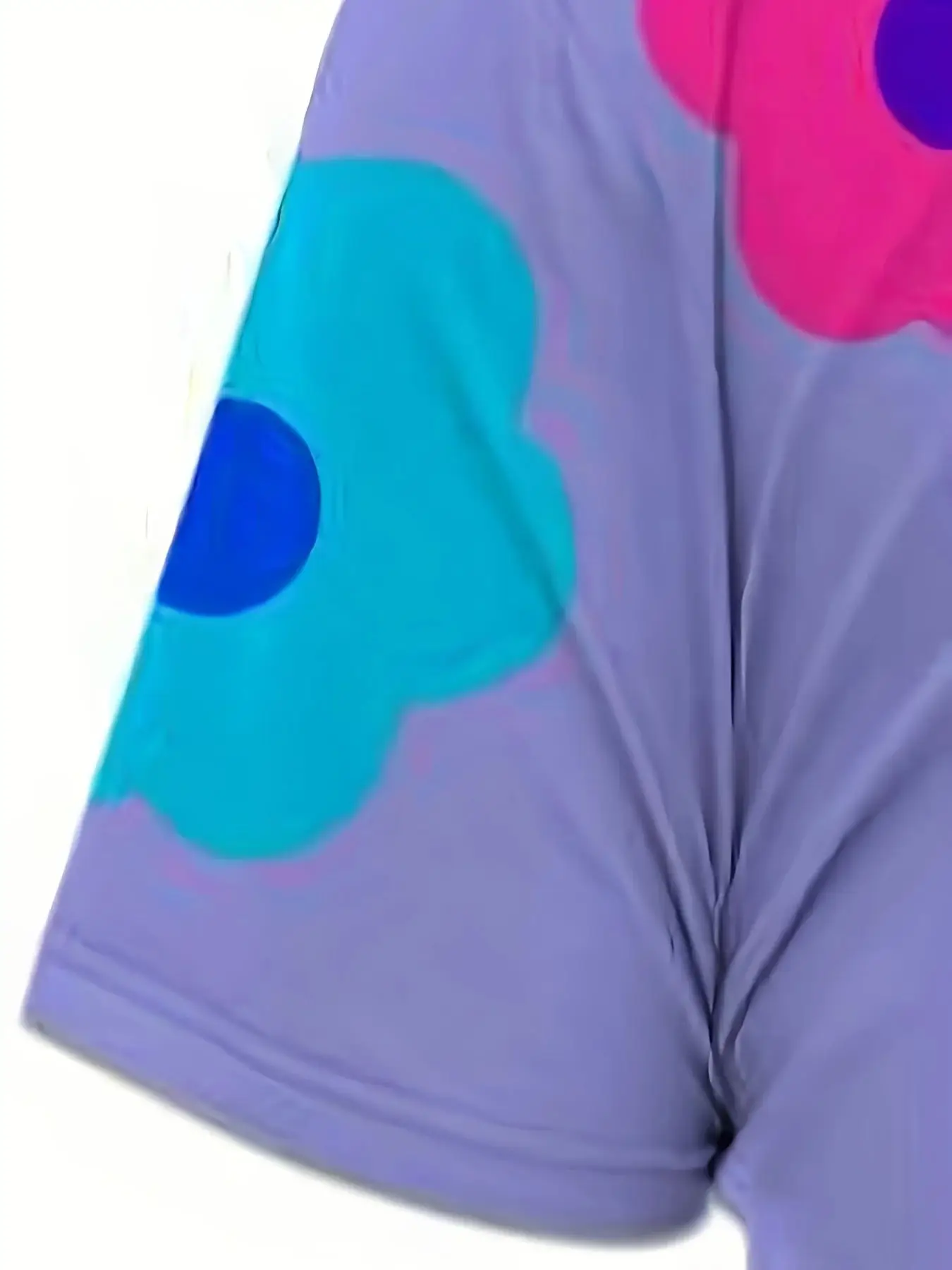 Summer 2025 New Men's Set with Colorful Flower Prints, Casual Set with Round Neck, Short Sleeve T-Shirt and Shorts, Summer Outdo