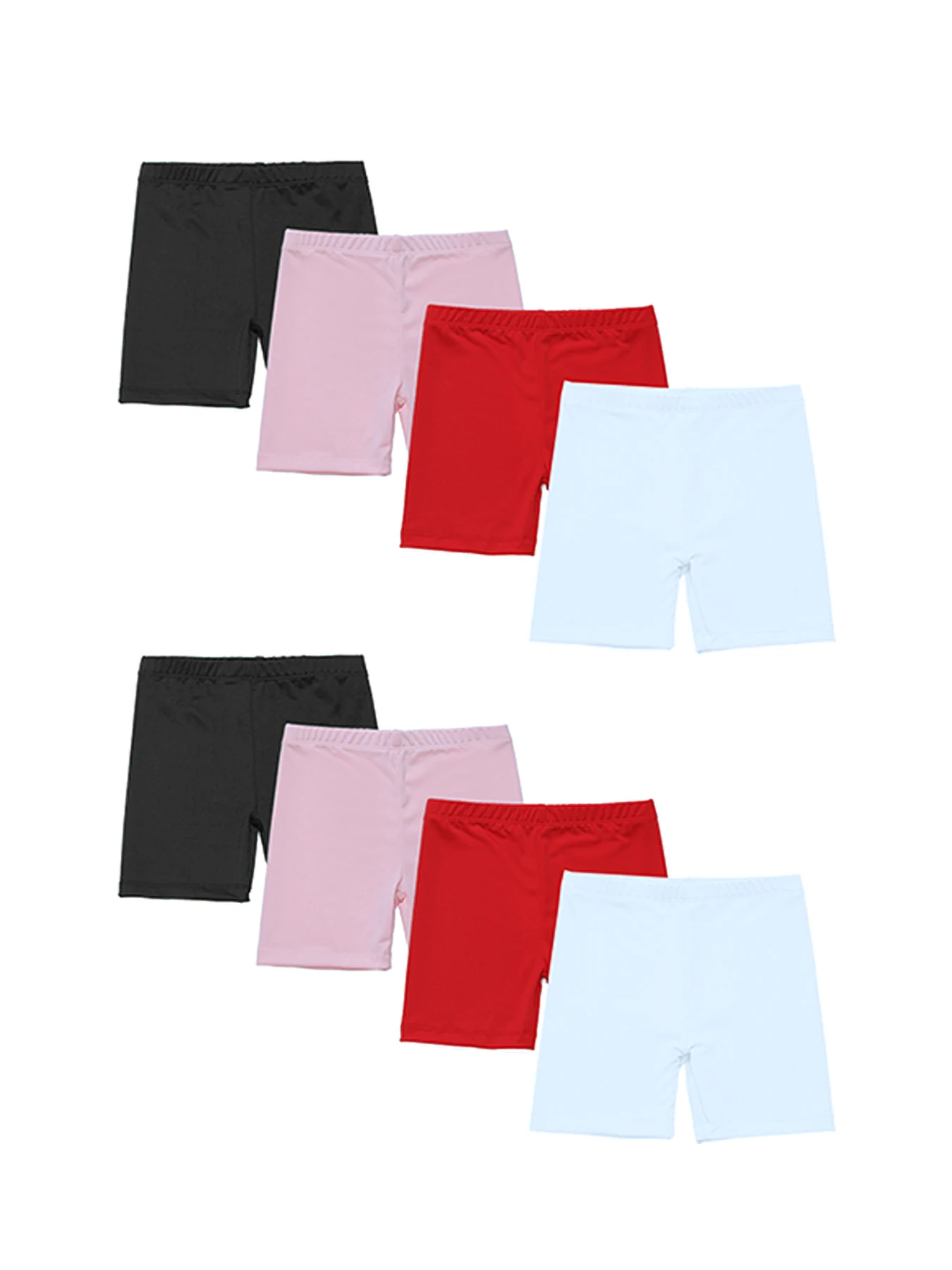 2 Piece Girls Running Thin Leggings Cartwheel Shorts Safety Comfortable Soft Shorts