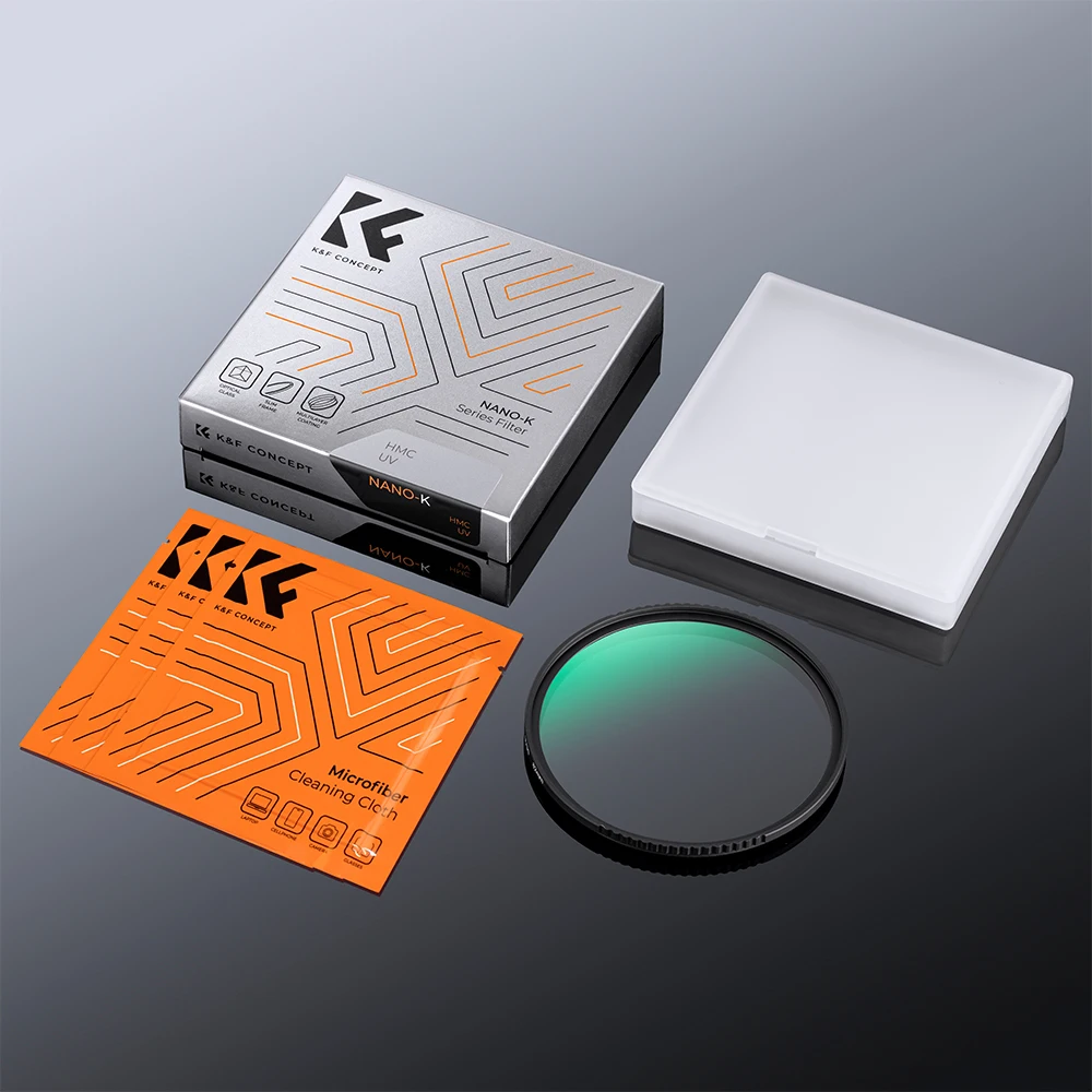 K&F CONCEPT UV Filter Lens MC Ultra Slim Optics with Multi Coated Protection 37mm 39mm 49mm 52mm 58mm 62mm 67mm 77mm 82mm 86mm