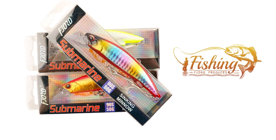 FJORD Heavy Minnow 90S 40g 50g Saltwater Sea Fishing Lure Submarine Shot Professional Artificial Bait Fishing Accessories