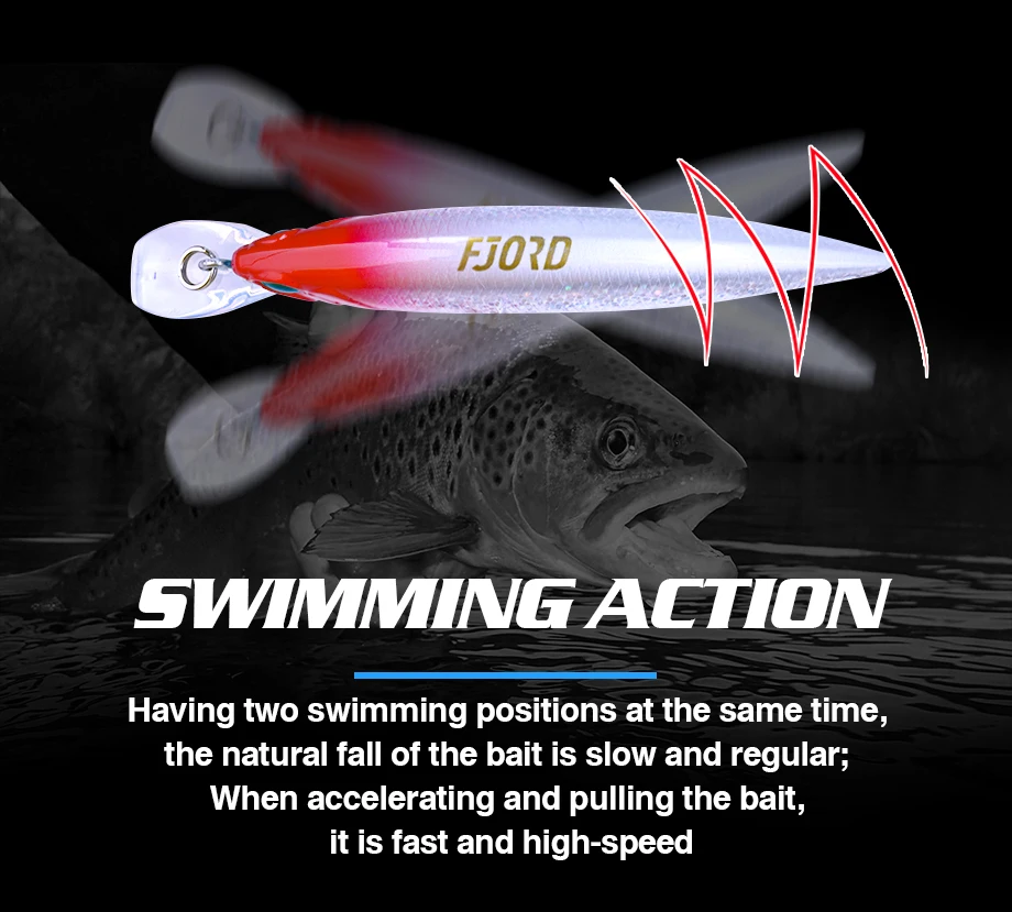 FJORD Heavy Minnow 90S 40g 50g Saltwater Sea Fishing Lure Submarine Shot Professional Artificial Bait Fishing Accessories