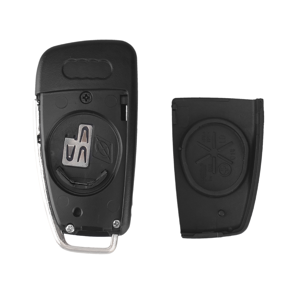 KEYYOU For Audi TT Q3 A8 A6 C5 C6 A4 B6 B7 A3 Folding Car Key Shell 3 Buttons HU66 Uncut Blank Auto Case
