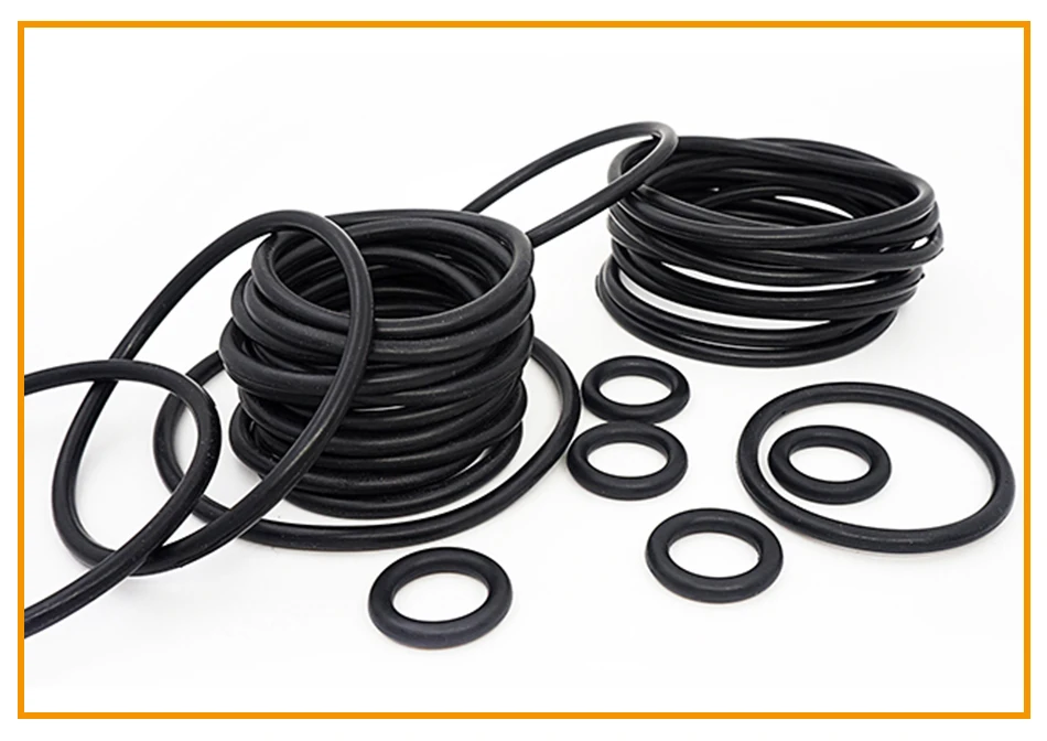 CS1.2/2/4mm OD5-200 NBR O Ring Seal Gasket Thickness Oil and Wear Resistant Automobile Petrol Nitrile Rubber O-Ring Waterproof
