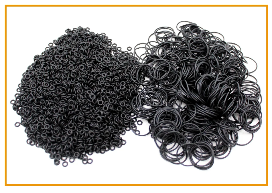 CS1.2/2/4mm OD5-200 NBR O Ring Seal Gasket Thickness Oil and Wear Resistant Automobile Petrol Nitrile Rubber O-Ring Waterproof