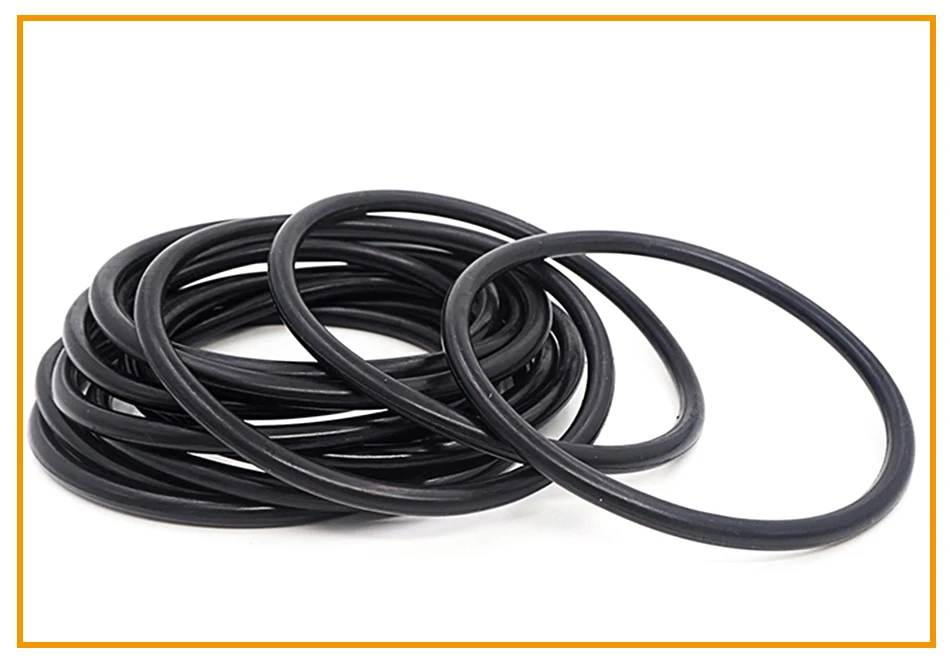 CS1.2/2/4mm OD5-200 NBR O Ring Seal Gasket Thickness Oil and Wear Resistant Automobile Petrol Nitrile Rubber O-Ring Waterproof