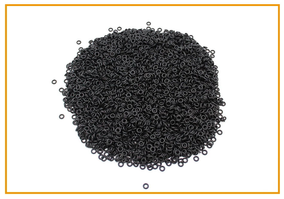 CS1.2/2/4mm OD5-200 NBR O Ring Seal Gasket Thickness Oil and Wear Resistant Automobile Petrol Nitrile Rubber O-Ring Waterproof