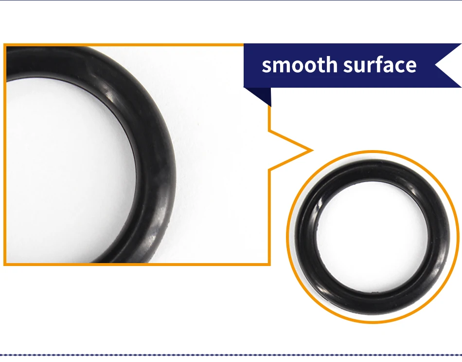 CS1.2/2/4mm OD5-200 NBR O Ring Seal Gasket Thickness Oil and Wear Resistant Automobile Petrol Nitrile Rubber O-Ring Waterproof