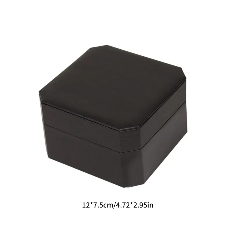 Vintage PU Watch Case Leather Watch Storage Box Stylish Watch Container Watch Display Box PU Material for Outdoor Travel