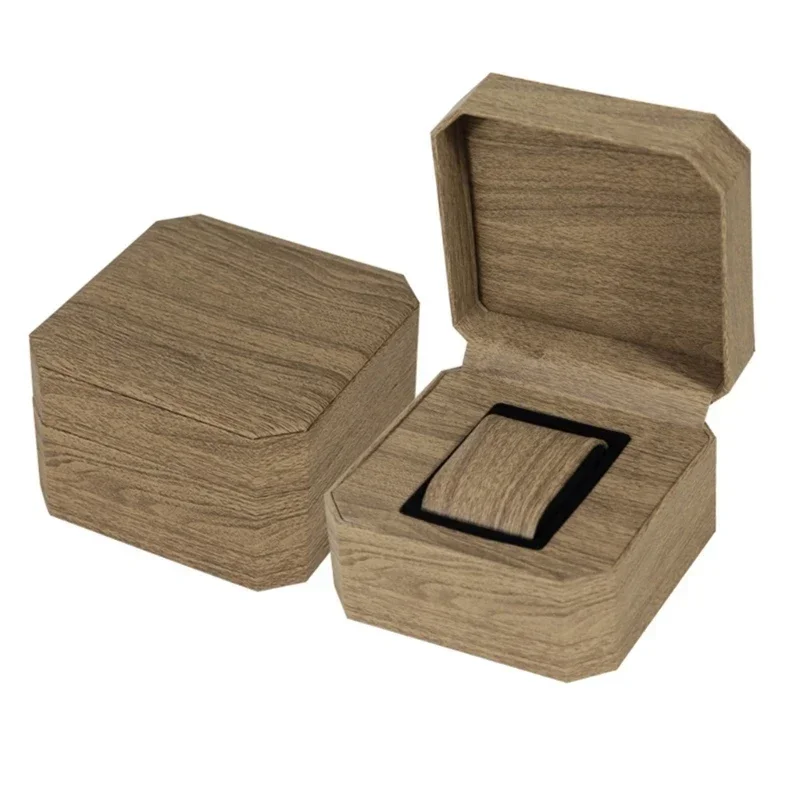 Vintage PU Watch Case Leather Watch Storage Box Stylish Watch Container Watch Display Box PU Material for Outdoor Travel