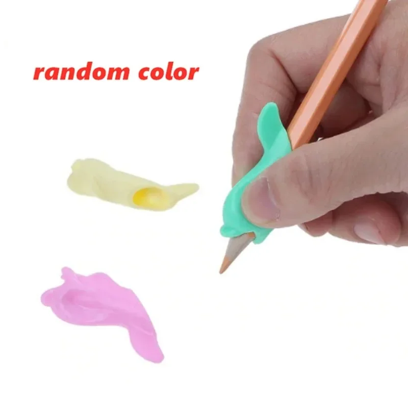3-12pcs Children Writing Pencil Pen Holder Kids Learning Practise Silicone Pen Aid Grip Posture Correction Device for Students